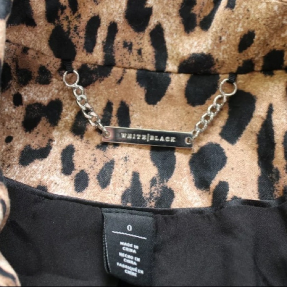 White House Black Market Leopard Swing Jacket - Picture 6 of 9